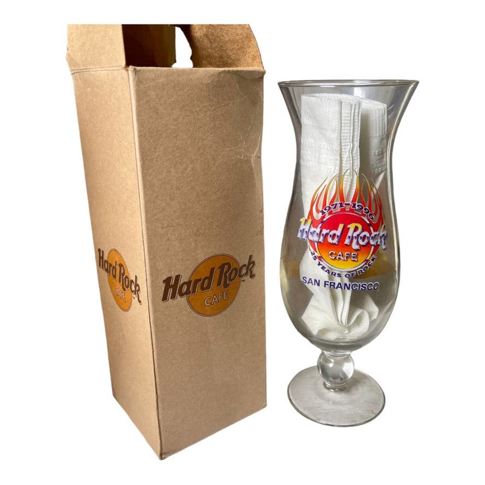 Hard Rock Cafe 25 Years of Rock Glass San Francisco 1971-1996